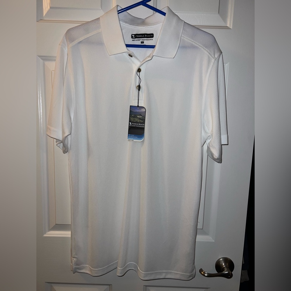 Pebble Beach Classic White Polo Shirt